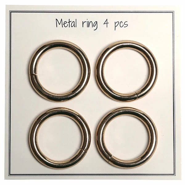Go Handmade Metal O-ring, 4 stk, 30mm